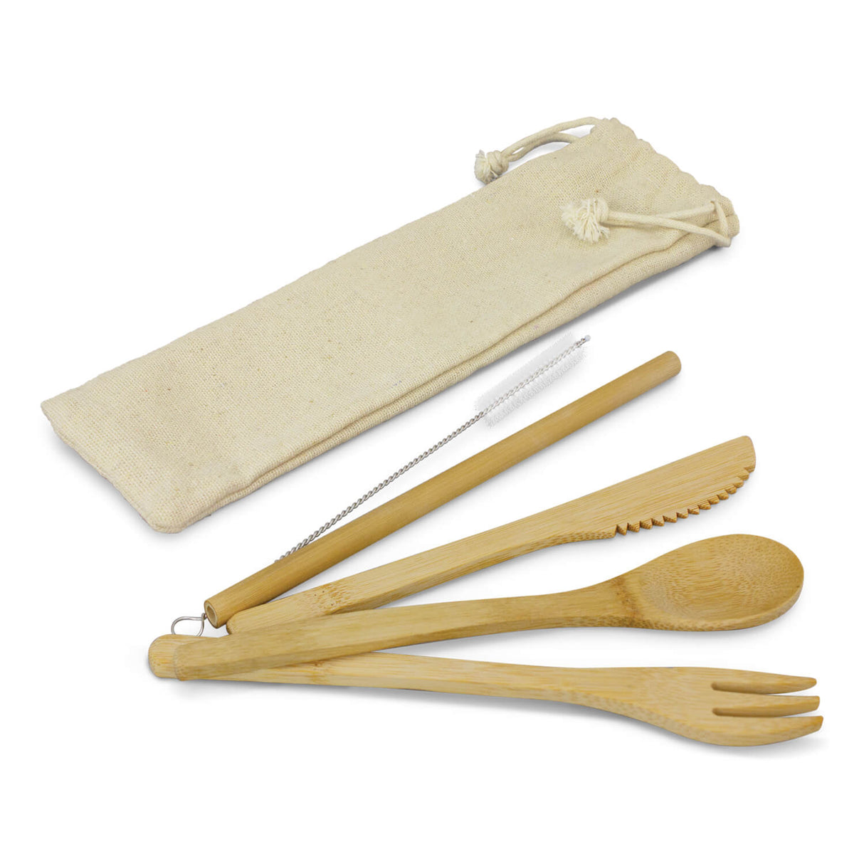 Bamboo Cutlery Set - Printed