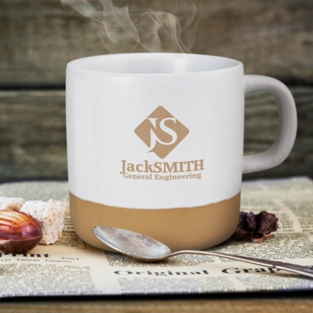Stoneware Coffee Mug 330ml - Printed