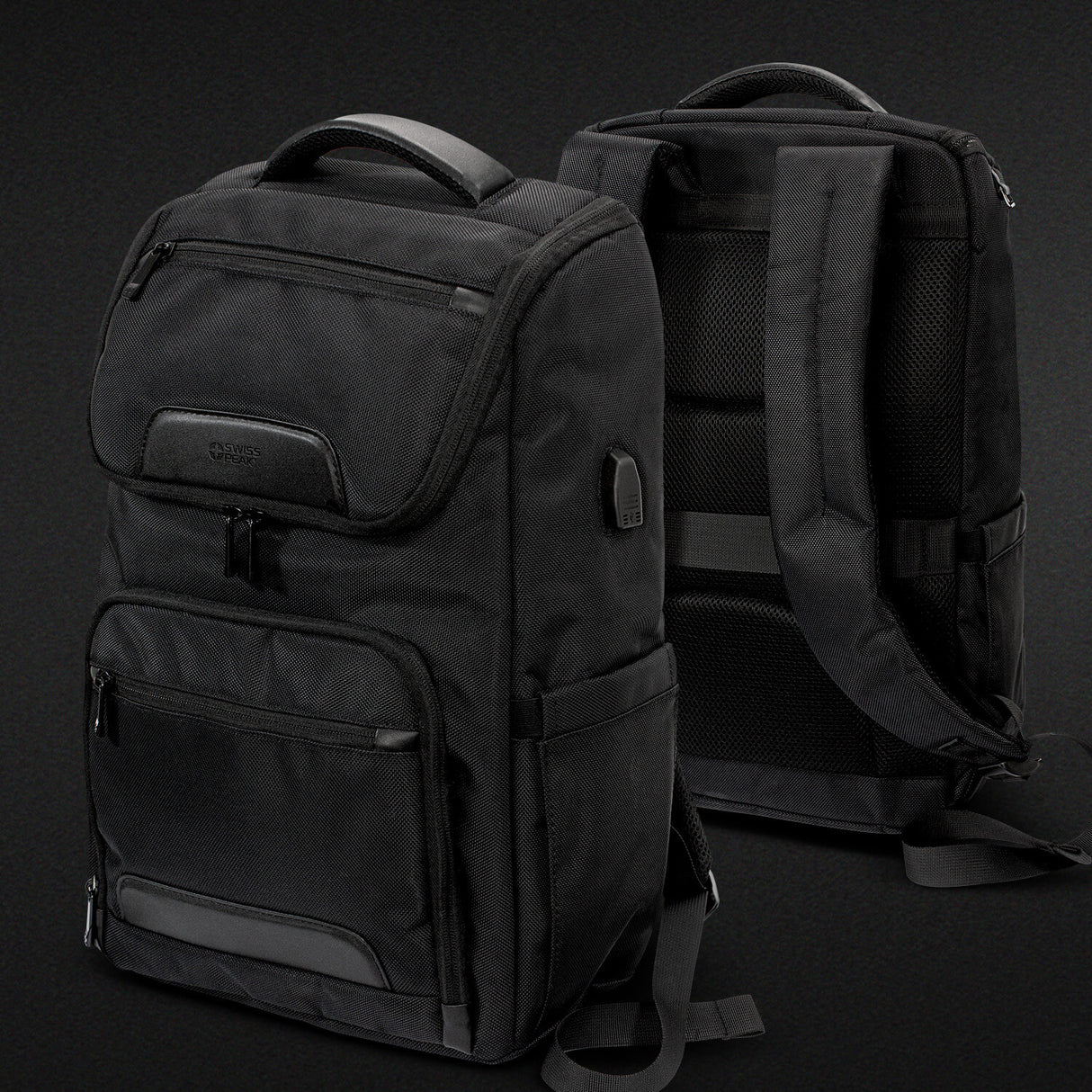 Swiss Peak Voyager Laptop Backpack - Embroidered