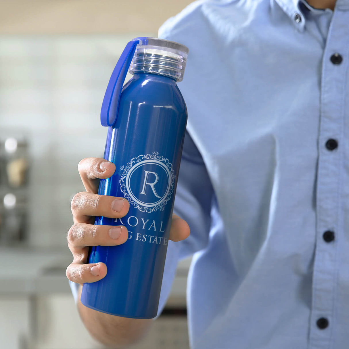 Lightweight Aluminium Custom Water Bottle 600ml