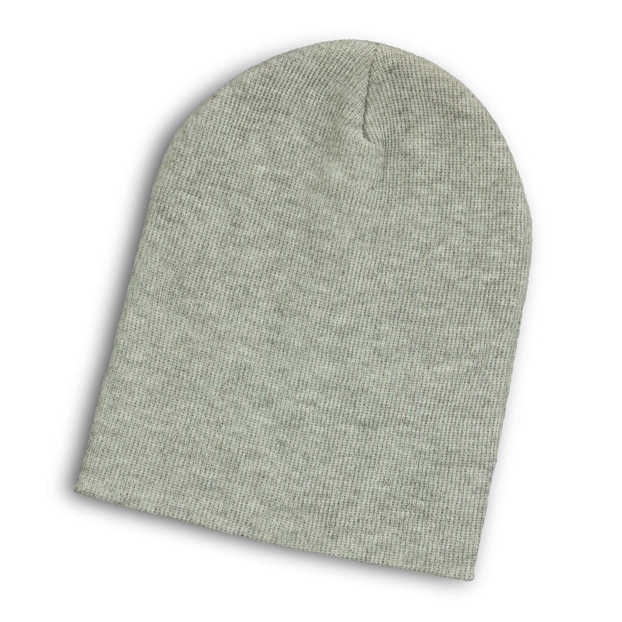 Heather Slouch Beanie - Embroidered
