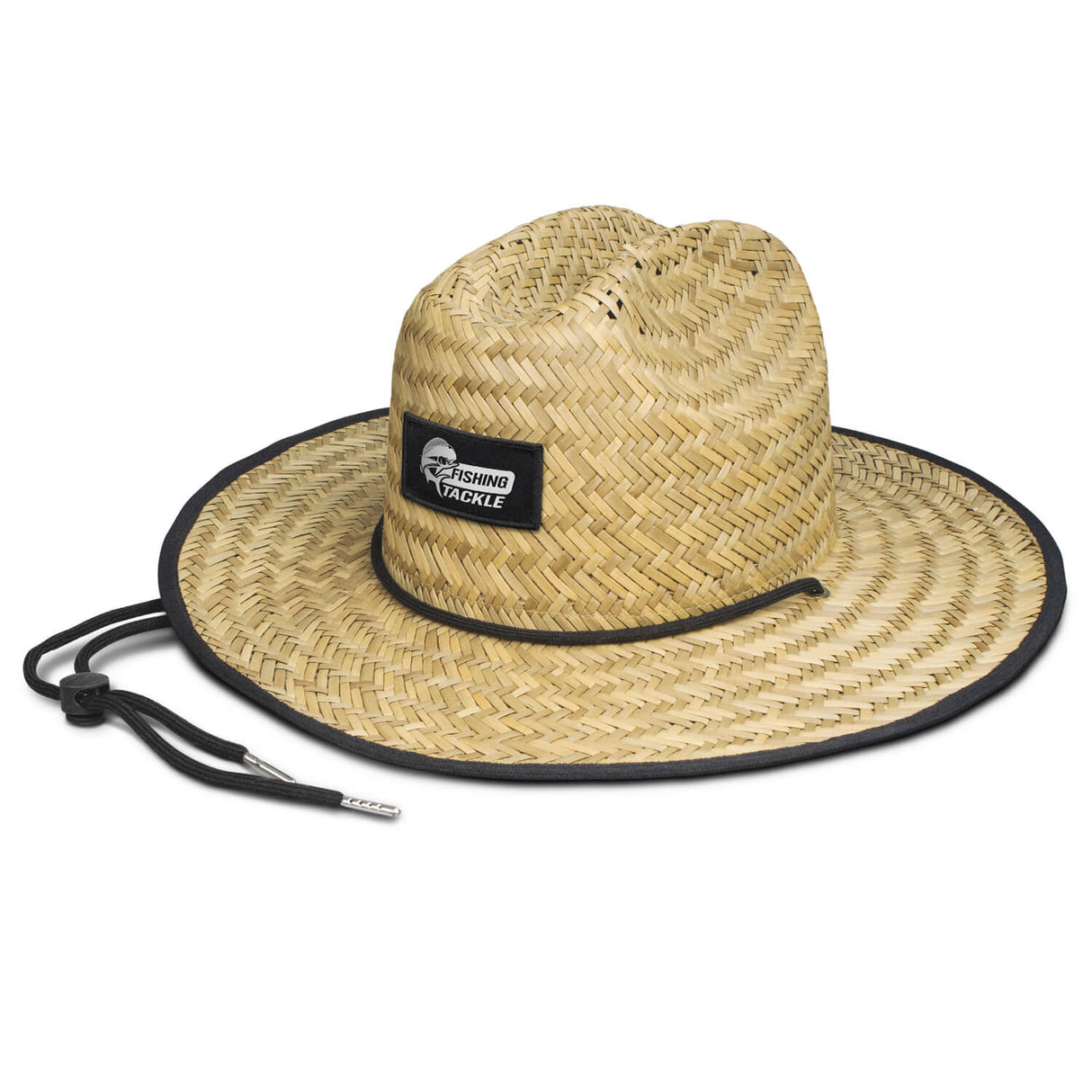 Wide Brim Straw Hat - Printed