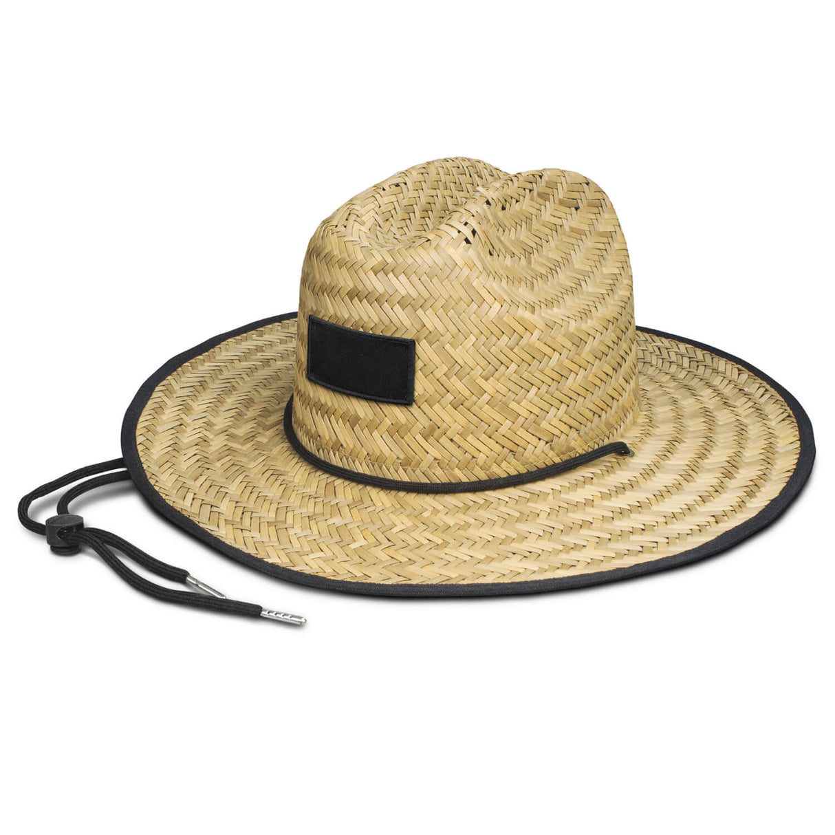 Wide Brim Straw Hat - Printed