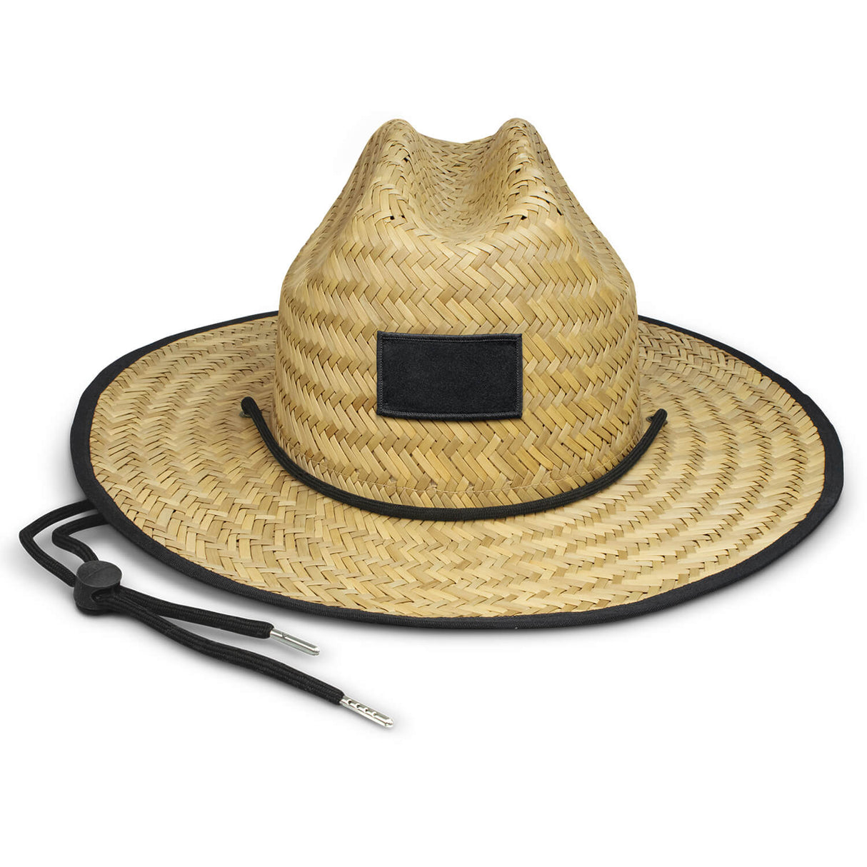 Wide Brim Straw Hat - Printed