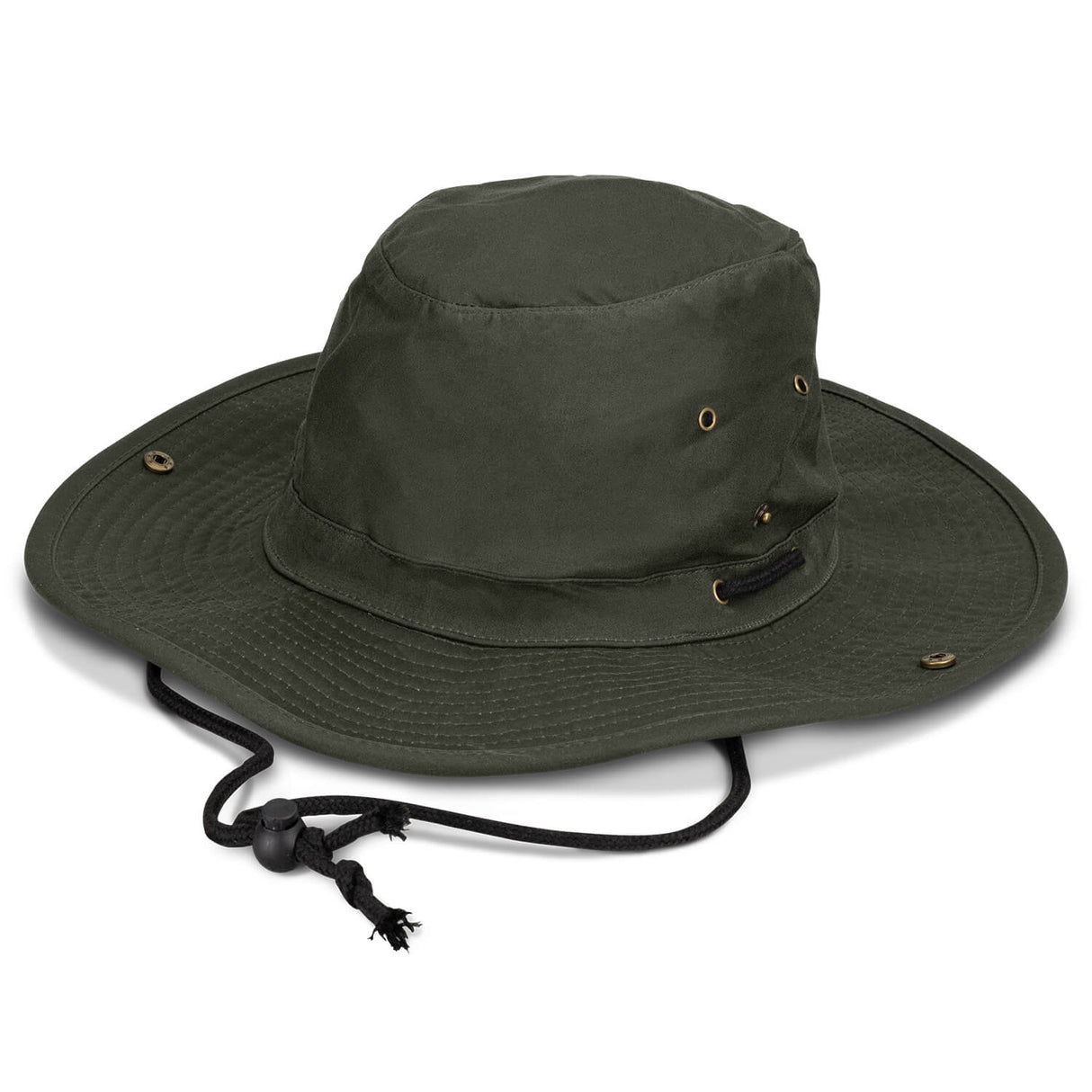 Oilskin Wide Brim Hat - Embroidered