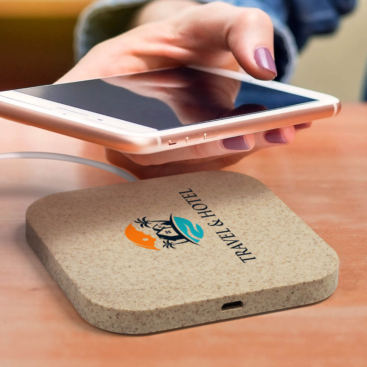 Natura Wireless Charger Square - Printed