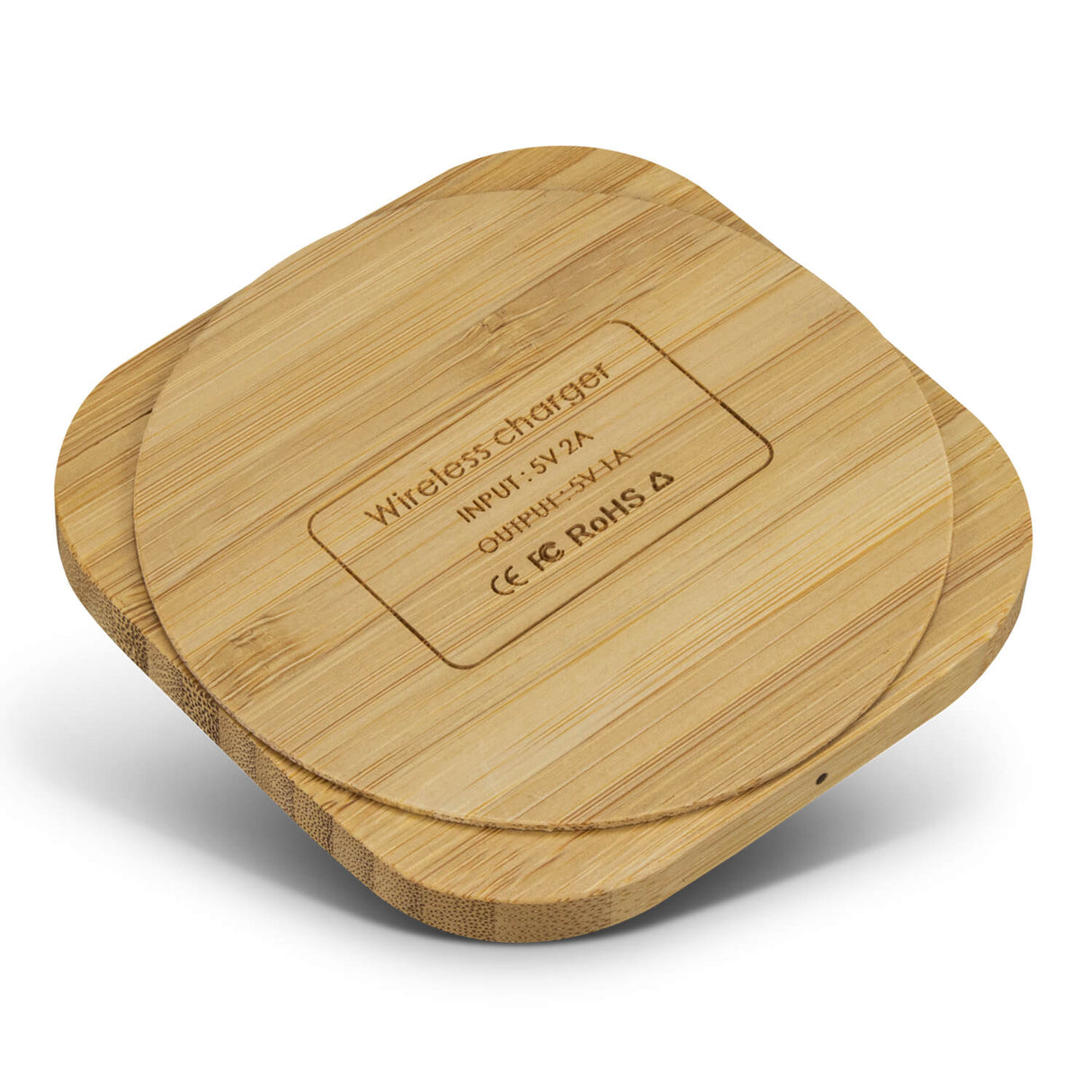 Vita Bamboo Wireless Charger Square - Printed