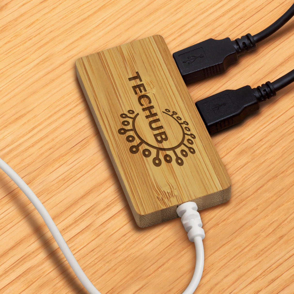 Bamboo USB Hub - Engraved