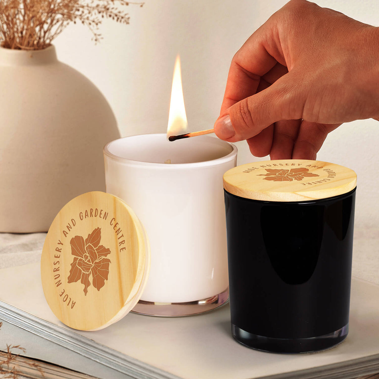 Tranquil Scented Candle - Branded