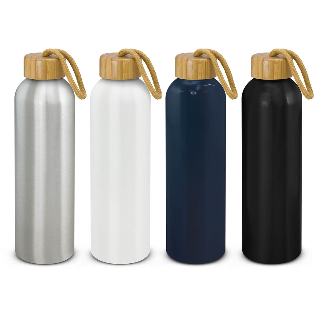 Aluminium Bottle With Bamboo Lid 600ml