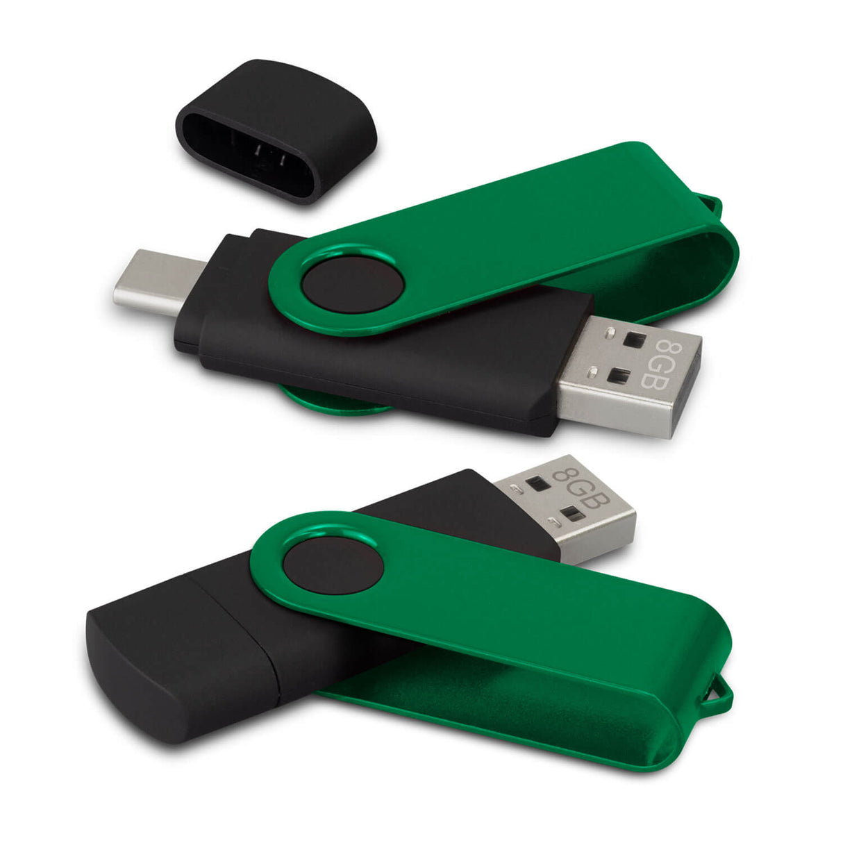 Helix 8GB Dual Flash Drive - Printed