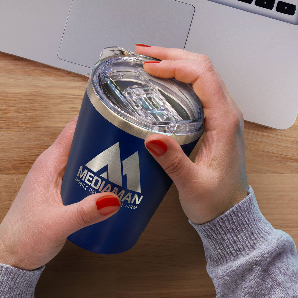 Double Wall Vacuum Cup 360ml - Engraved