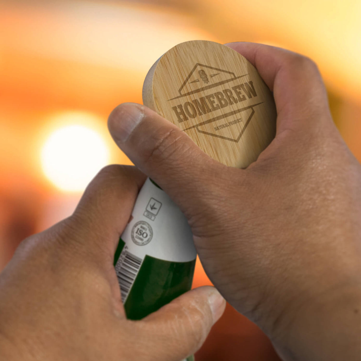 Bamboo Bottle Opener - Branded