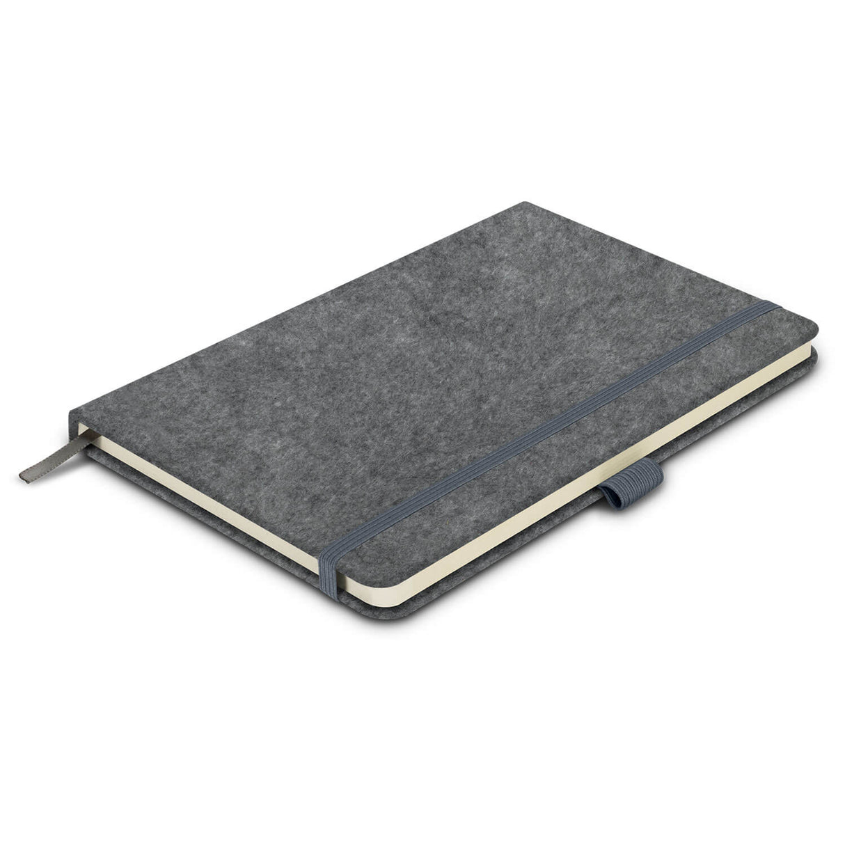 RPET Felt Hard Cover Notebook - Printed