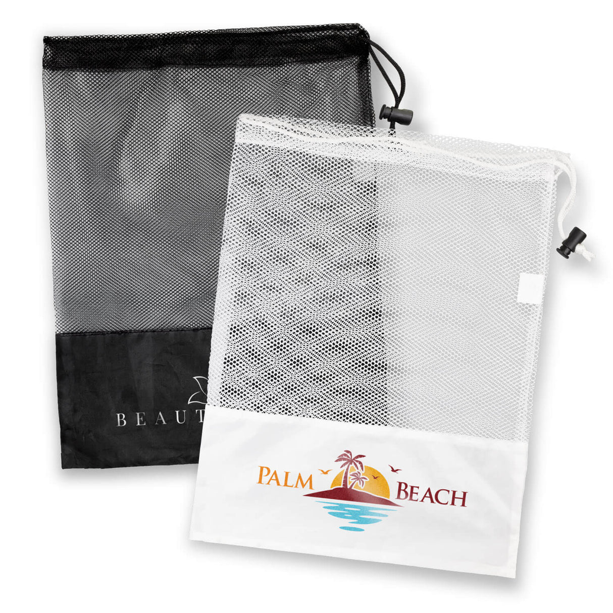 Mesh Drawstring Bag - Printed