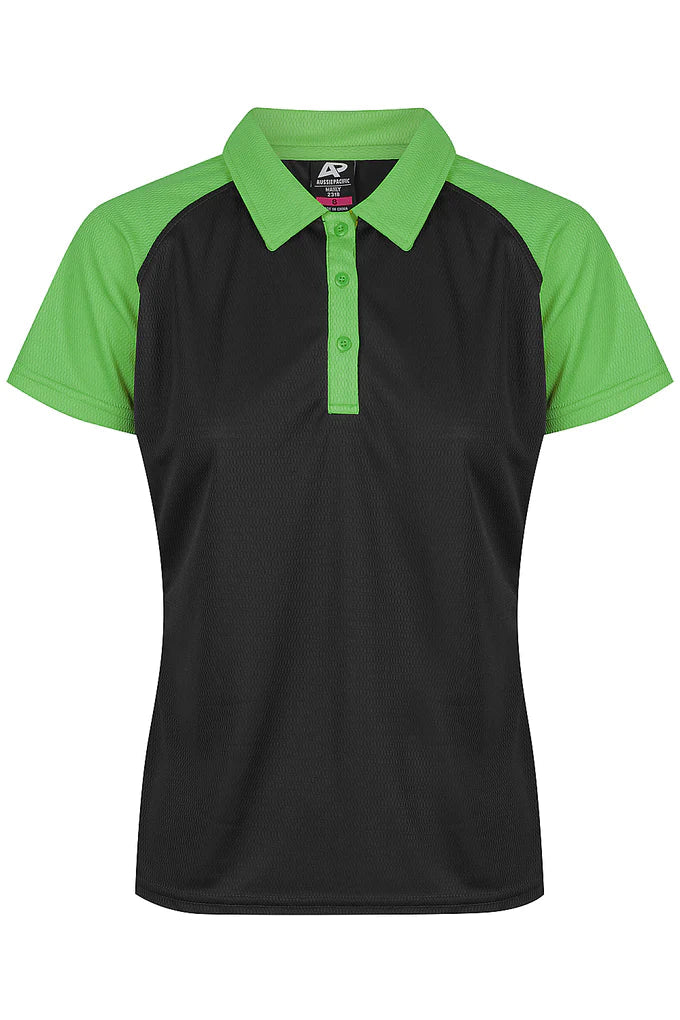 2318 Aussie Pacific Manly Ladies Polos Short Sleeve - Dark Colours