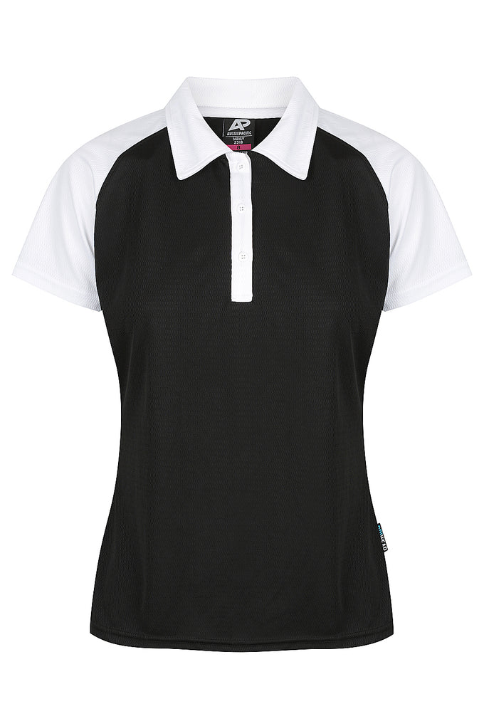 2318 Aussie Pacific Manly Ladies Polos Short Sleeve - Dark Colours