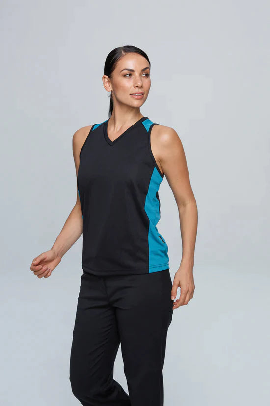 2101 Aussie Pacific Premier Ladies Singlet - Mixed Colours