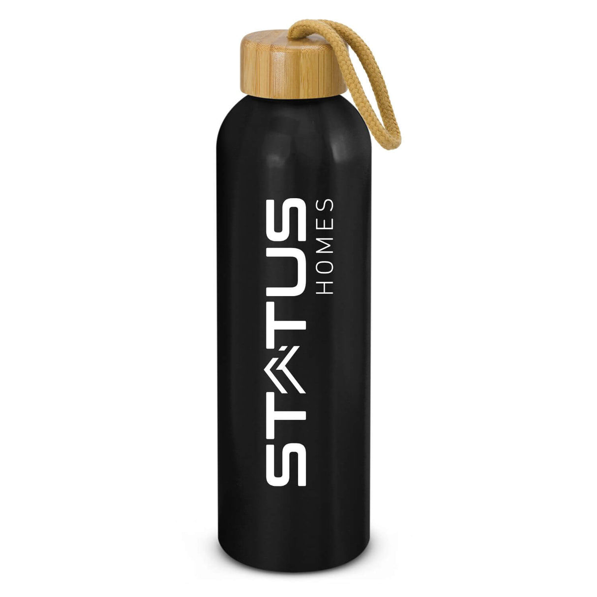 Aluminium Bottle With Bamboo Lid 600ml