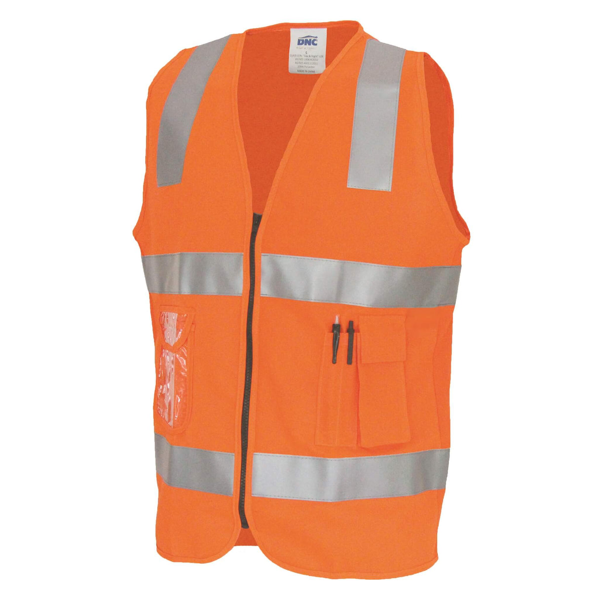 3507 Day/Night Side Panel Safety Vest With CSR Tape