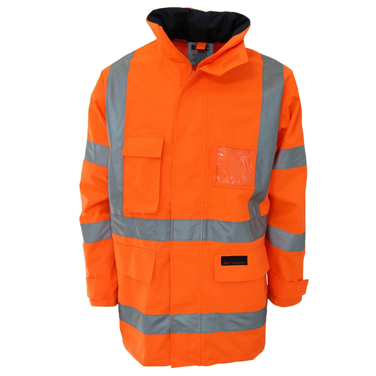 3571 - HiVis Breathable Rain Jacket Biomotion tape