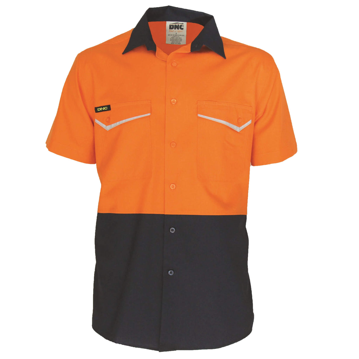 3585 Two-Tone RipStop Cotton Cool Shirt Short Sleeve