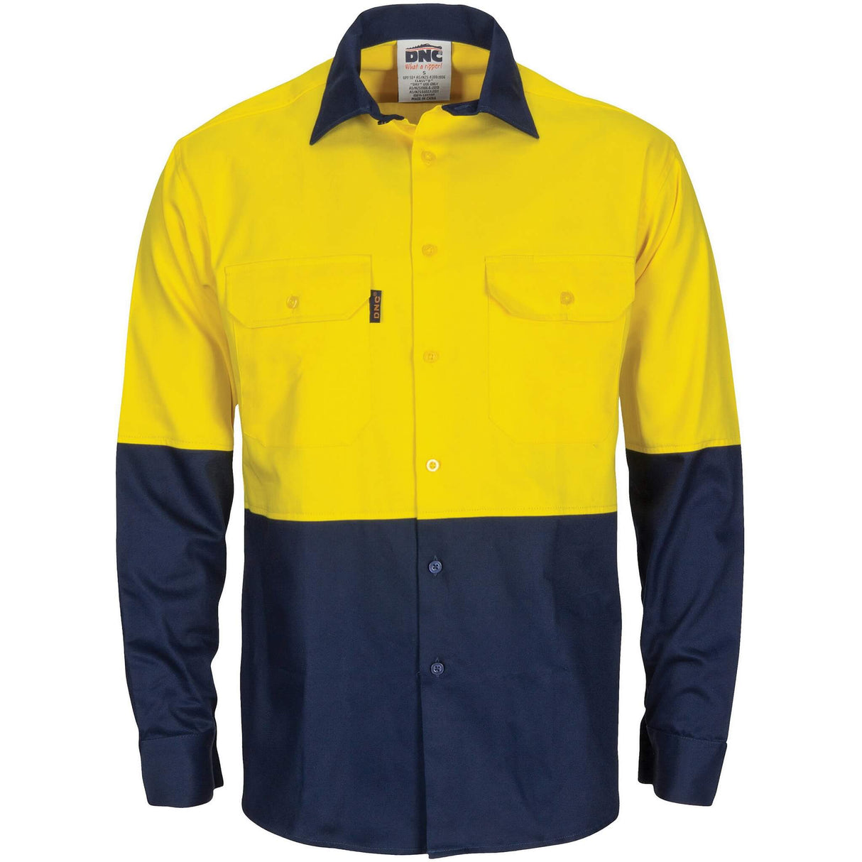 3733 HiVis Cool-Breeze Vertical Vented Shirt Long Sleeve