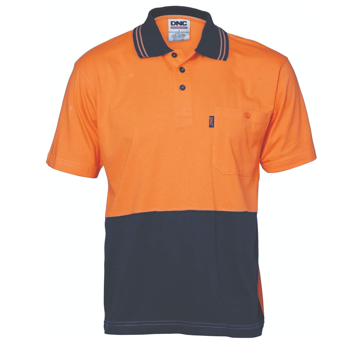 3845 HiVis Cool-Breeze Cotton Jersey Polo Shirt - Short Sleeve