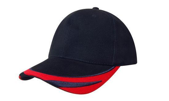 Headwear Brushed Heavy Cotton With Peak Trim Embroidered (4072)