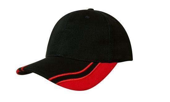 Headwear Brushed Heavy Cotton With Curved Peak Inserts (4073)