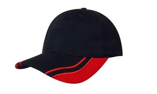 Headwear Brushed Heavy Cotton With Curved Peak Inserts (4073)