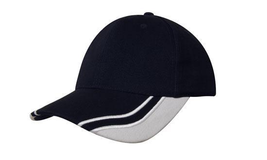 Headwear Brushed Heavy Cotton With Curved Peak Inserts (4073)