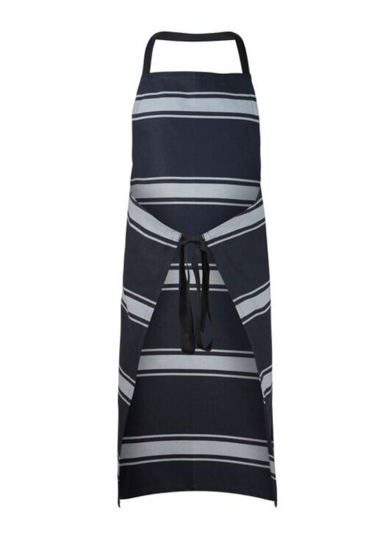 CA006 ChefsCraft Full Bib Butchers Stripe Apron