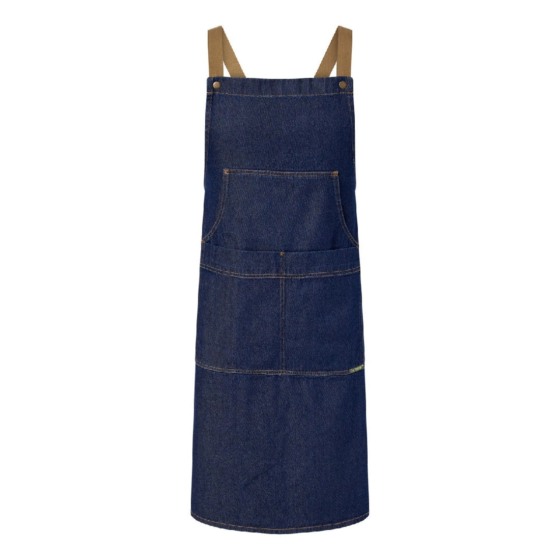 CA033 ChefsCraft Denim Bib Apron With Pocket