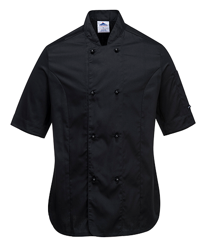 C737 - Rachel Ladies Short Sleeve Chefs Jacket