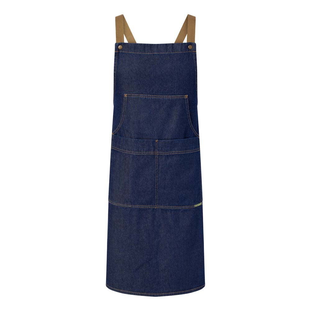 CA033 Denim Bib Spon With Pocket