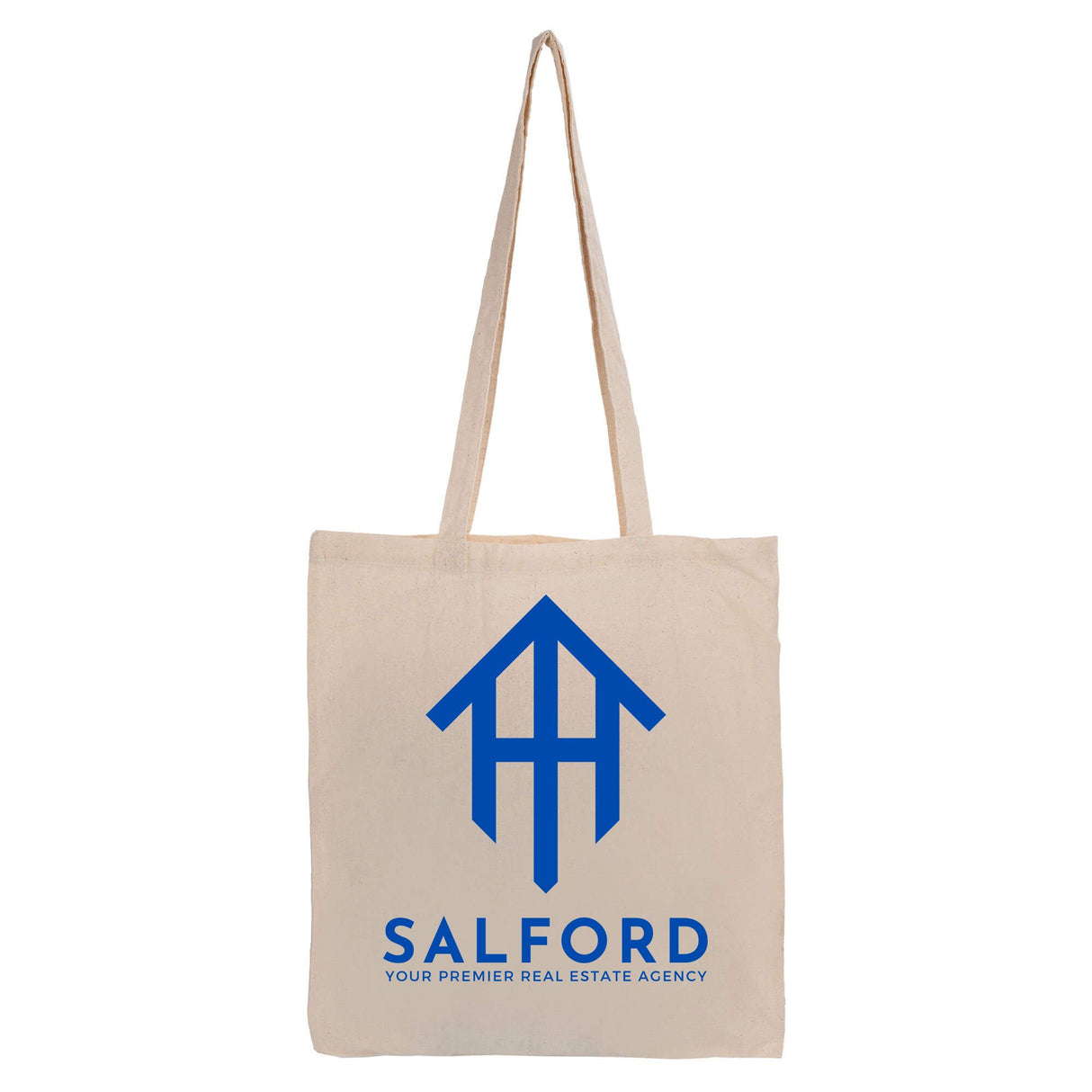 Long Handle Cotton Shopper Tote - Printed