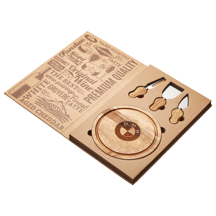 Park Lane Mini Cheese Board & Knife Set - Engraved