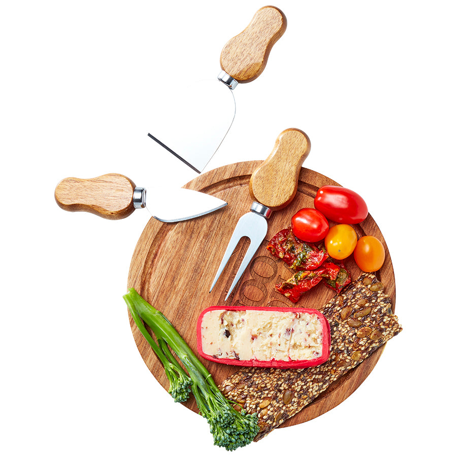 Park Lane Mini Cheese Board & Knife Set - Engraved