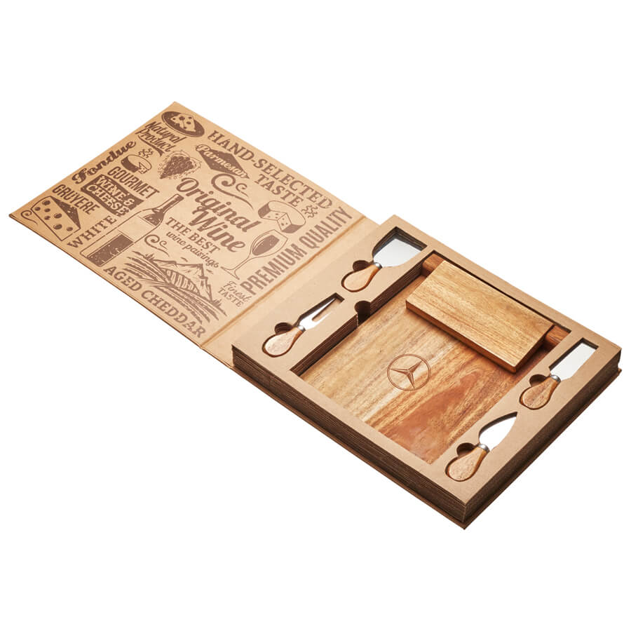 Magnetic CheeseBoard & Knife Set - Engraved