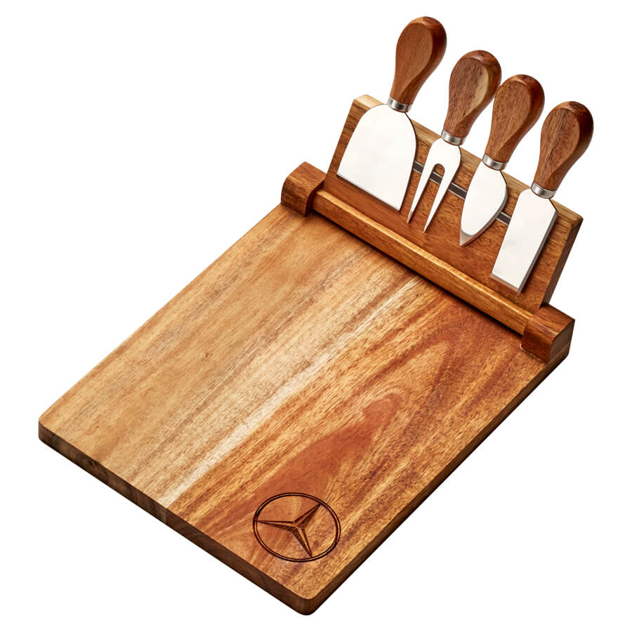 Magnetic CheeseBoard & Knife Set - Engraved