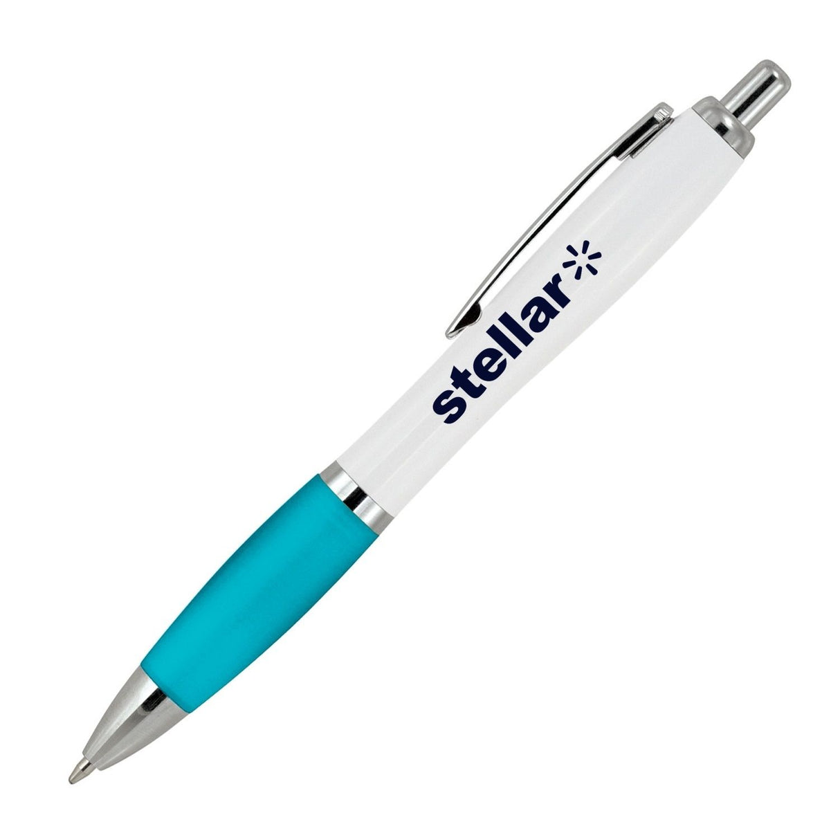 Kara Rubberised Grip White Barrel Pen