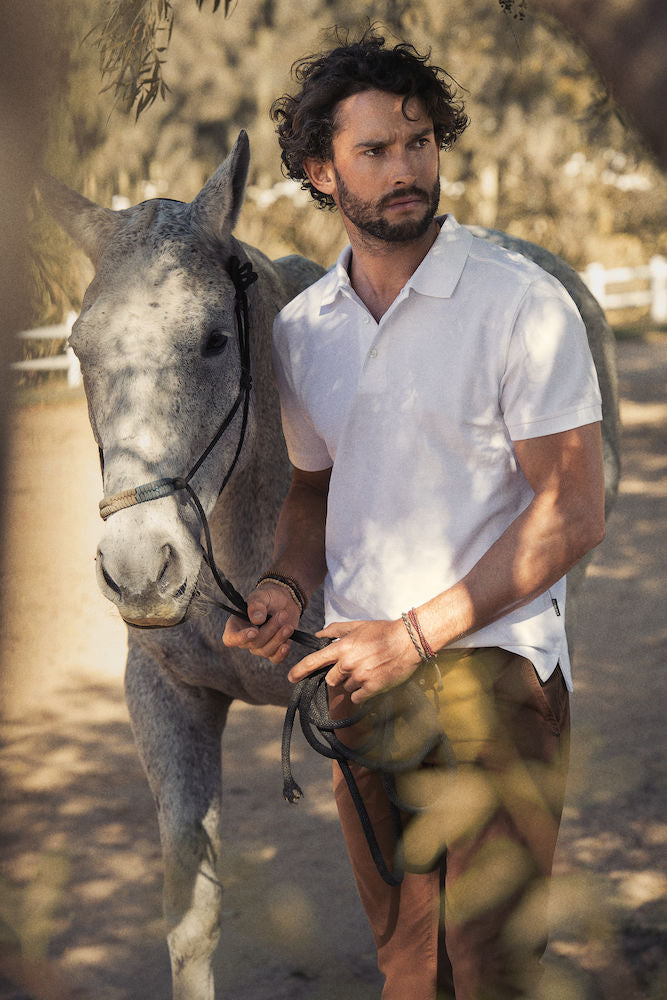 JH200S James Harvest Modern Cotton Polo Mens
