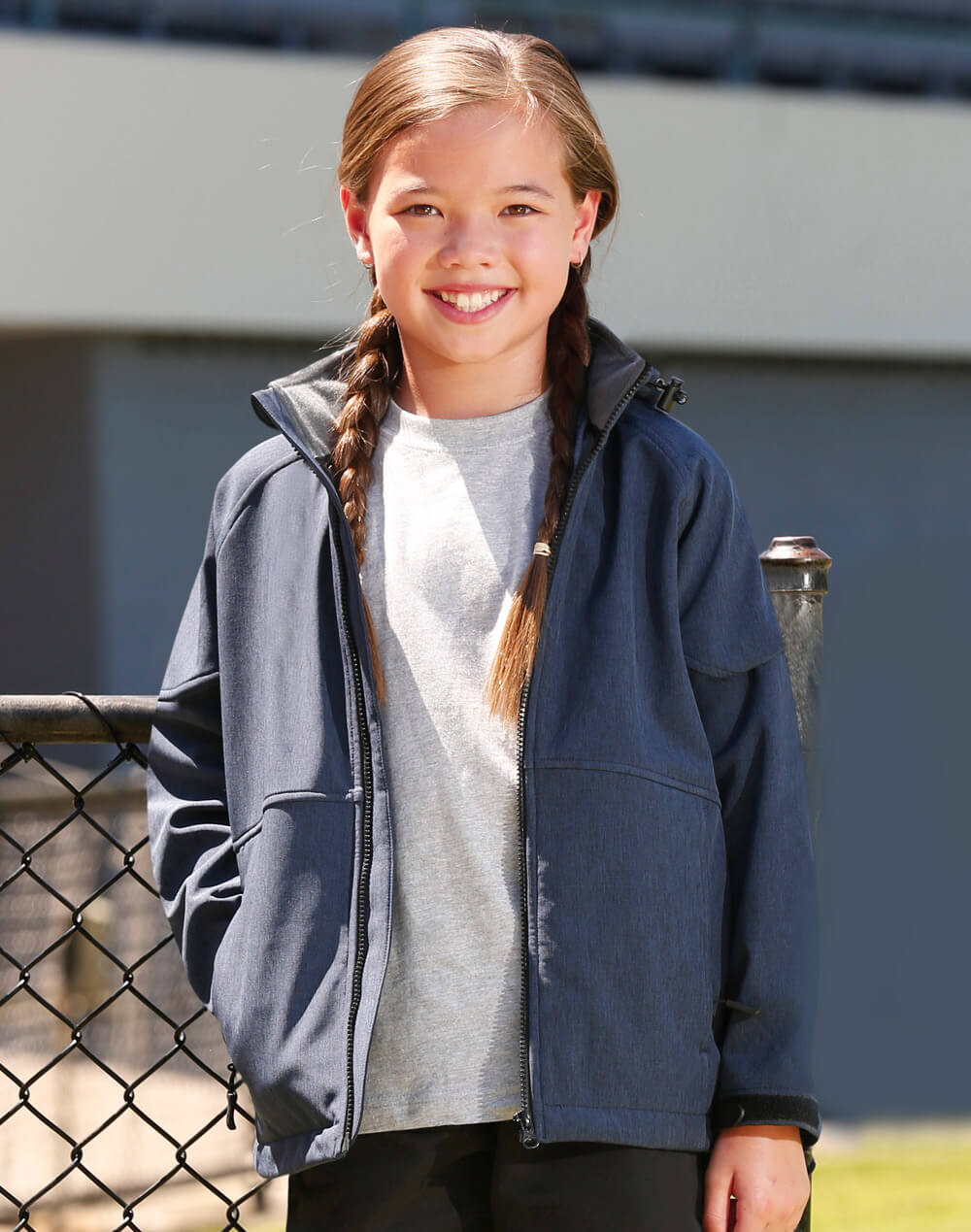 JK33K Aspen Softshell Hood Jacket Kids