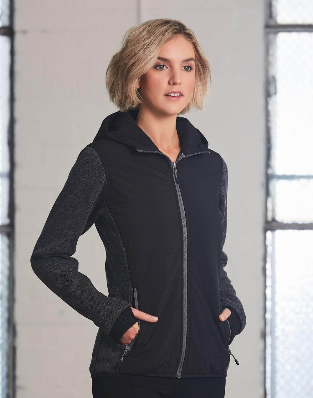 JK44 Ladies Bristol Bonded Trim Jacket