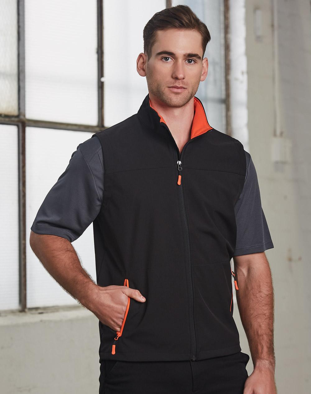 JK45 Rosewall Soft Shell Vest Men's