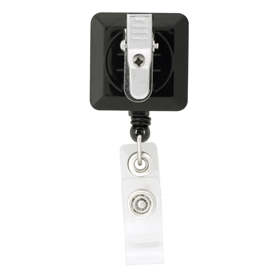 Accent Square Retractable Badge Holder - Printed
