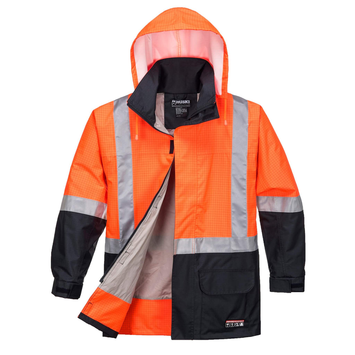 K8005  Huski Amp Hi-Vis Contrast Rain Jacket