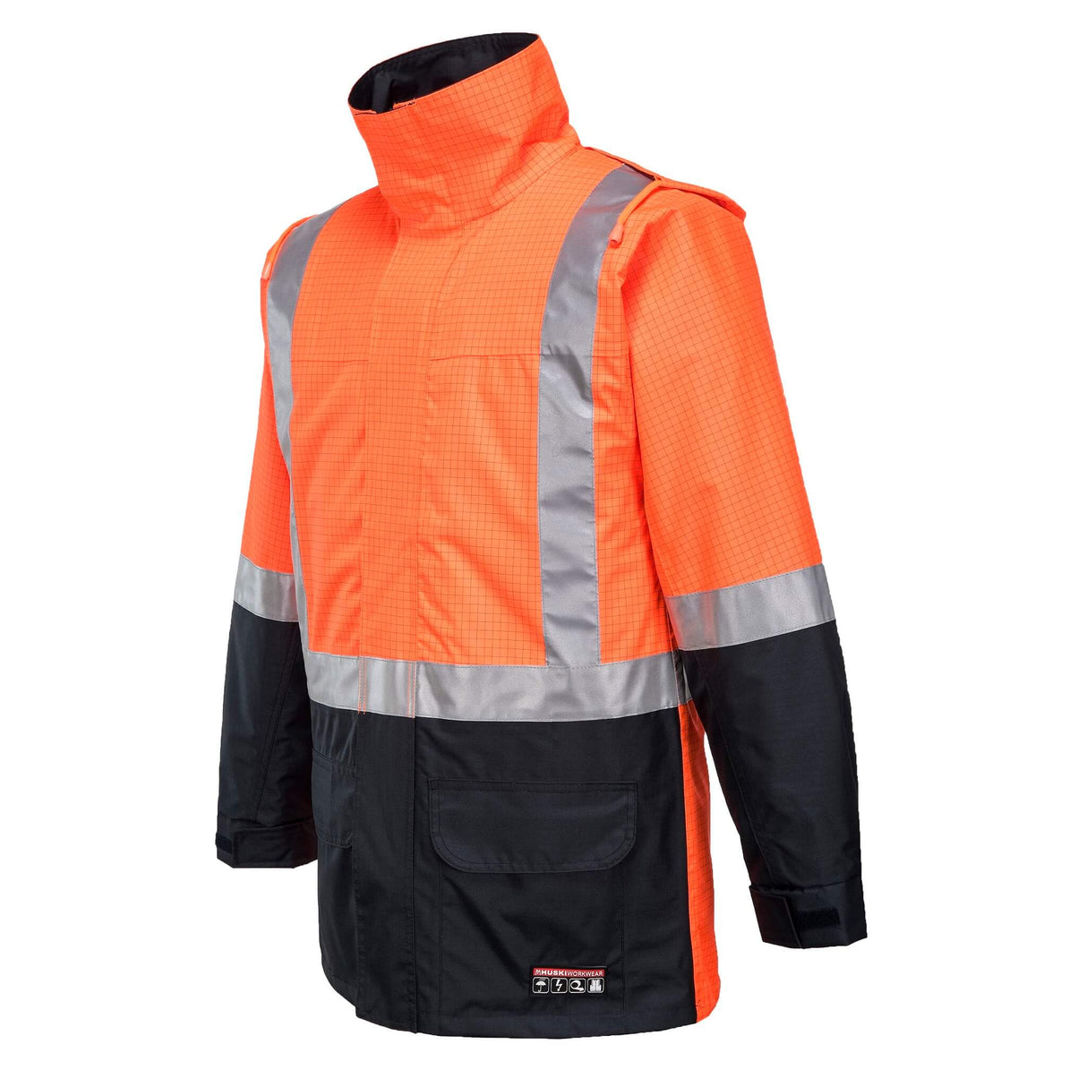 K8005  Huski Amp Hi-Vis Contrast Rain Jacket