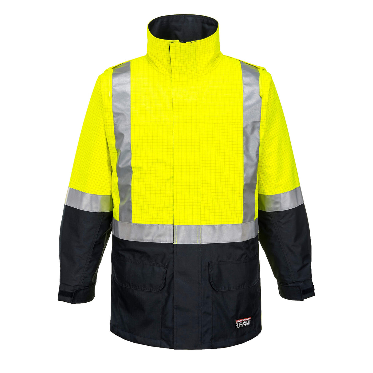 K8005  Huski Amp Hi-Vis Contrast Rain Jacket
